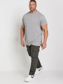 BadRhino Big & Tall Grey Cargo Trousers
