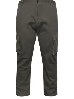 BadRhino Big & Tall Grey Cargo Trousers