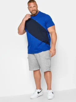 BadRhino Big & Tall Grey Essential Jersey Joggers Shorts