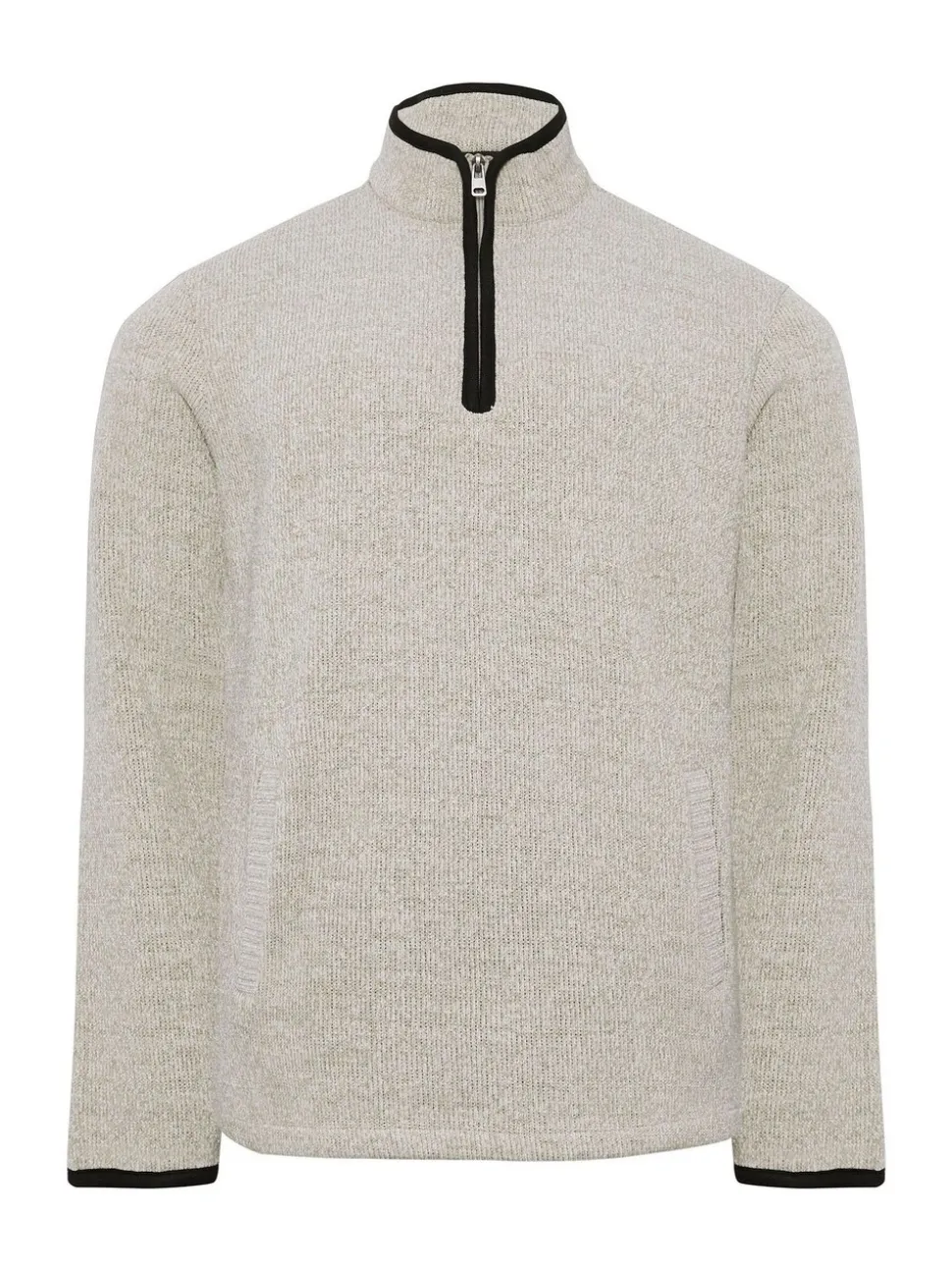 BadRhino Big & Tall Grey Quarter Zip Jacket
