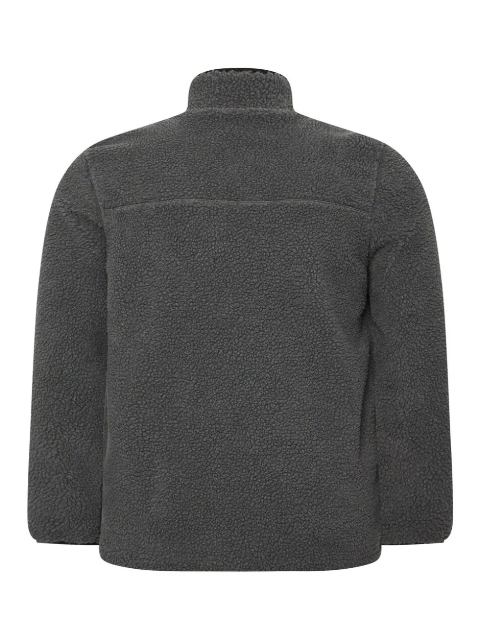 BadRhino Big & Tall Grey Sherpa Quarter Zip Fleece