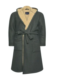 BadRhino Big & Tall Grey Waffle Borg Robe