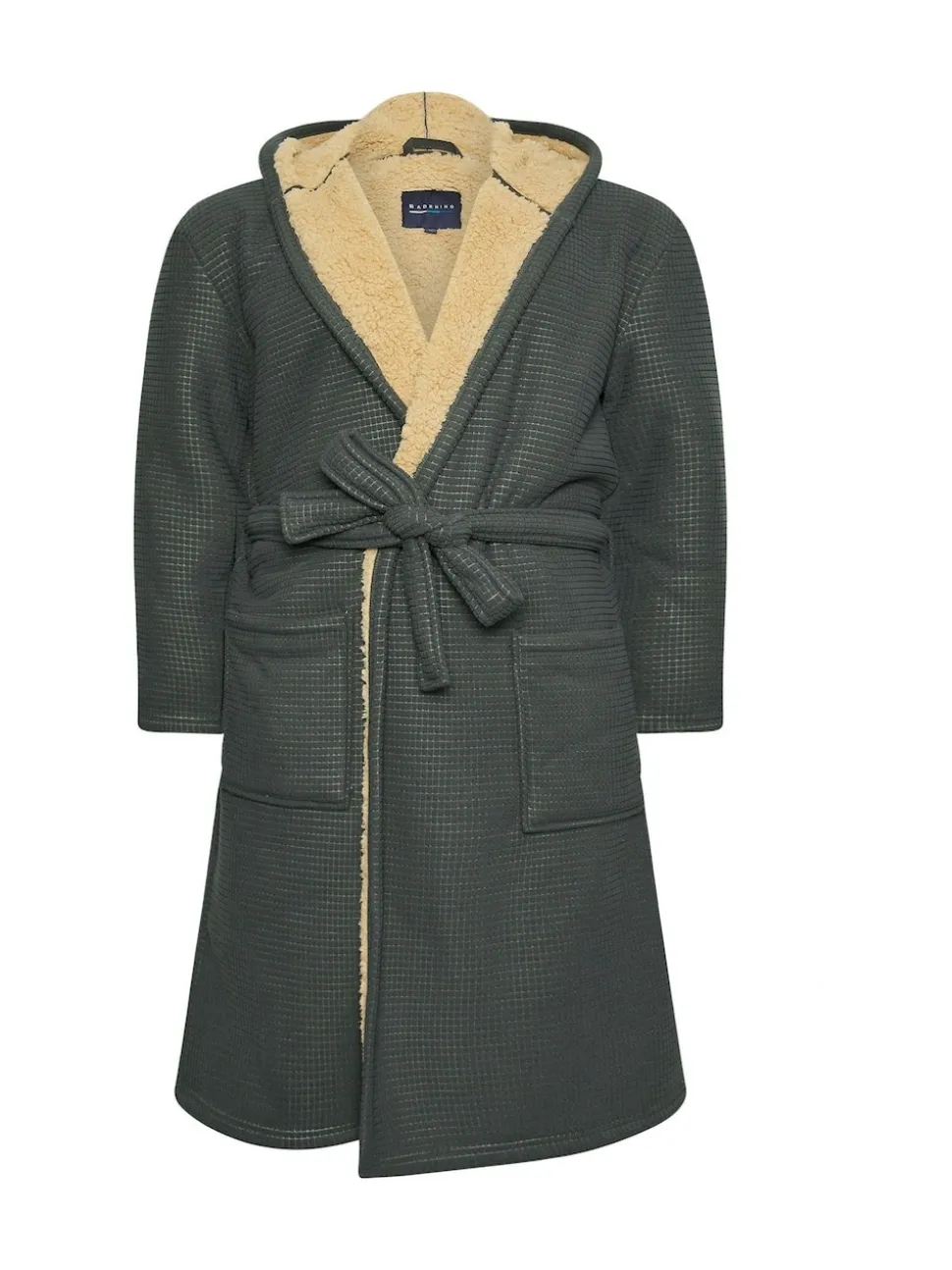 BadRhino Big & Tall Grey Waffle Borg Robe