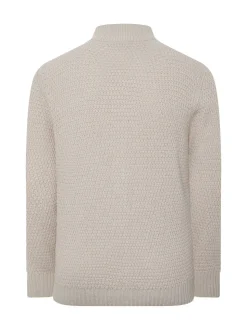 BadRhino Big & Tall Natural Wool Full Zip Cardigan