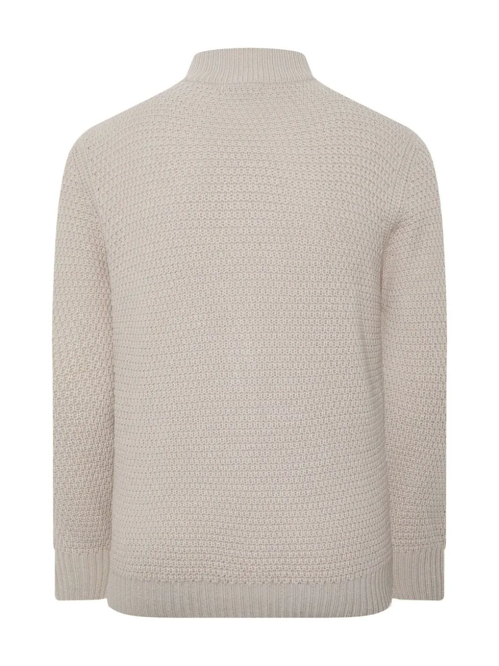 BadRhino Big & Tall Natural Wool Full Zip Cardigan