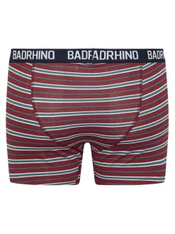 BadRhino Big & Tall Navy Blue Stripe & Spot Trunks 3 Pack