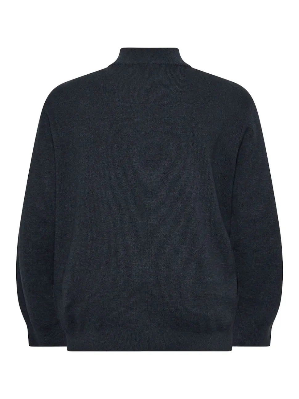 BadRhino Big & Tall Navy Blue Milano Quarter Zip Knit 100% Cotton Jumper