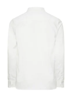 BadRhino Big & Tall White Premium Long Sleeve Oxford 100% Cotton Shirt