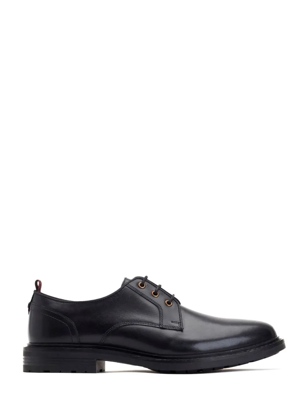 Base London Black Dime Derby Shoe