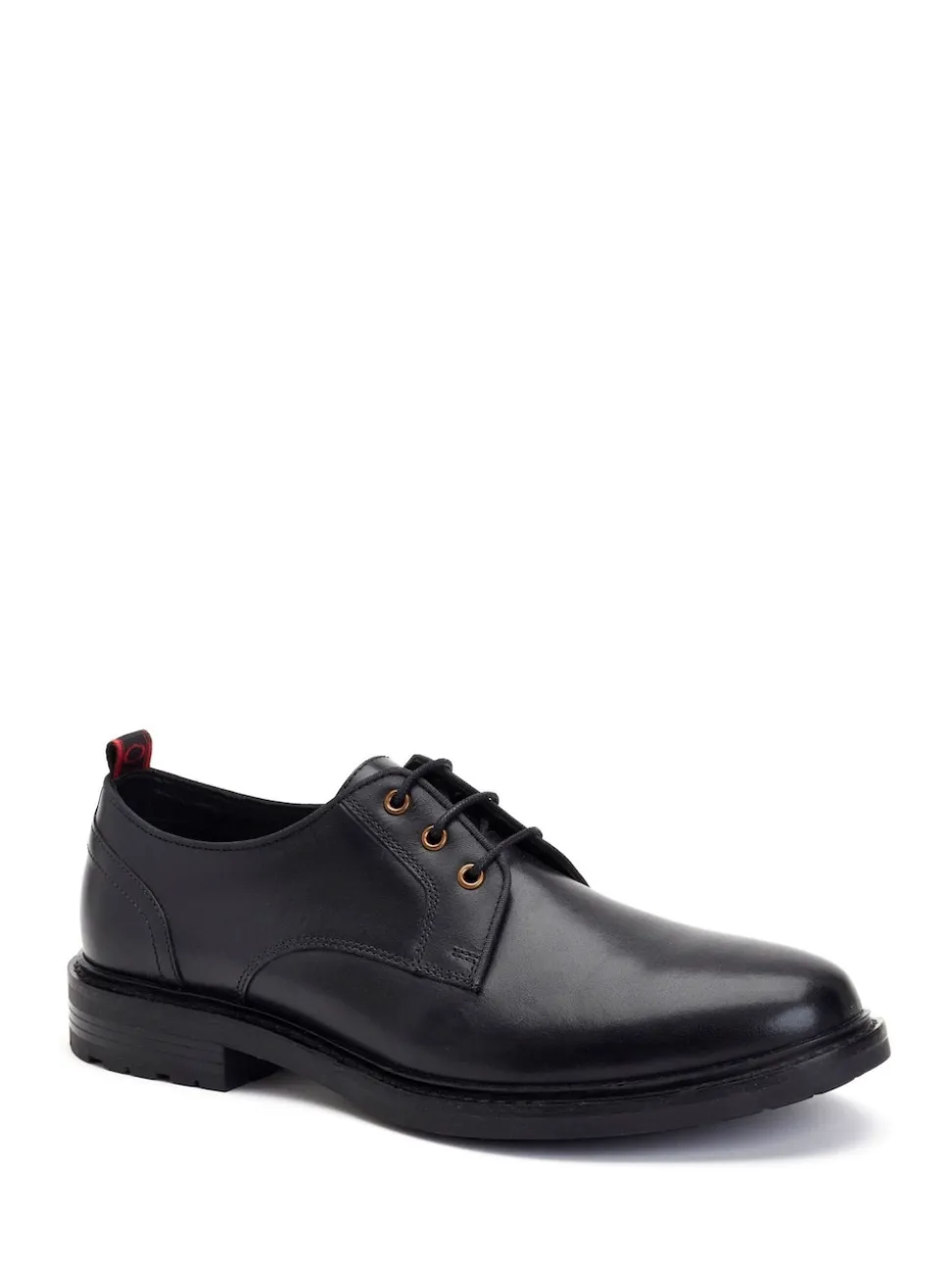 Base London Black Dime Derby Shoe