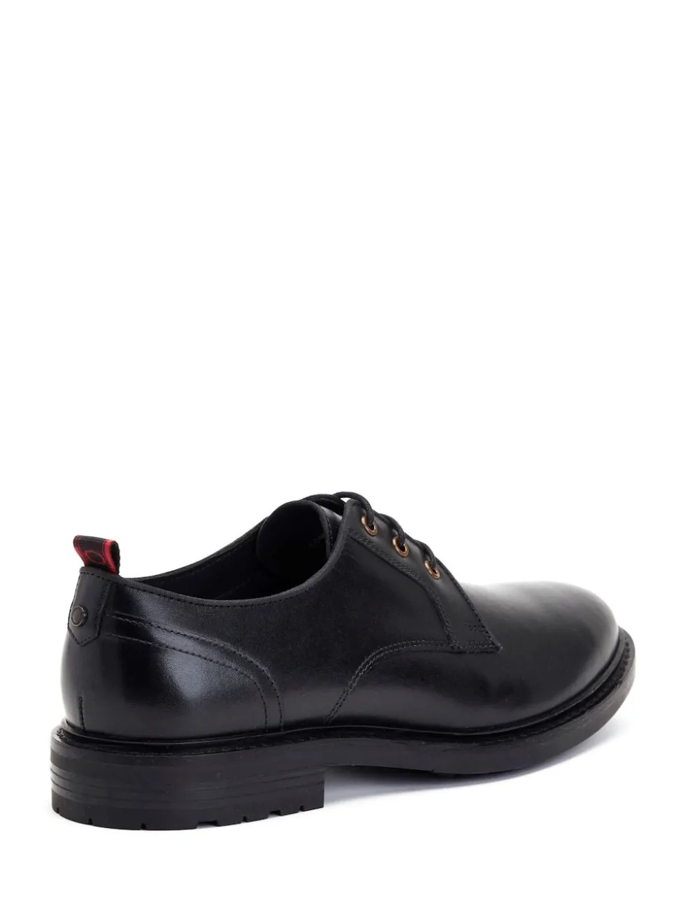 Base London Black Dime Derby Shoe