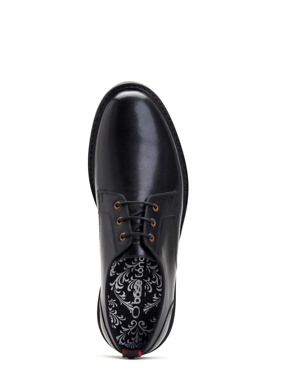 Base London Black Dime Derby Shoe