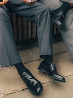 Base London Black Edison Lace Up Shoe