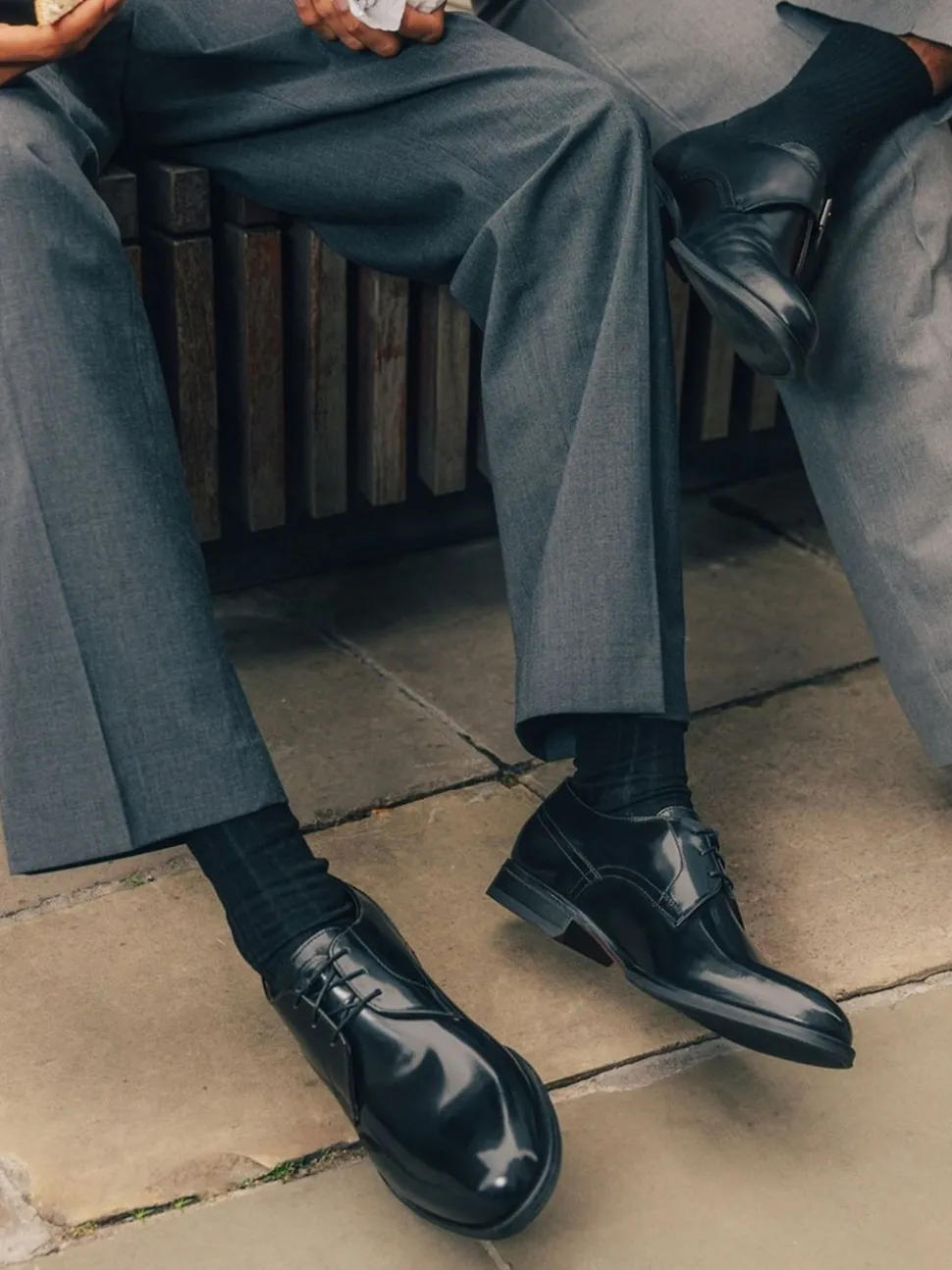 Base London Black Edison Lace Up Shoe