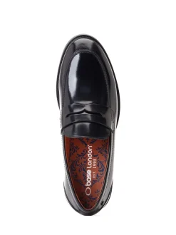 Base London Black Sid Penny Loafer