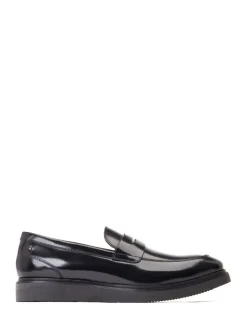 Base London Black Sid Penny Loafer