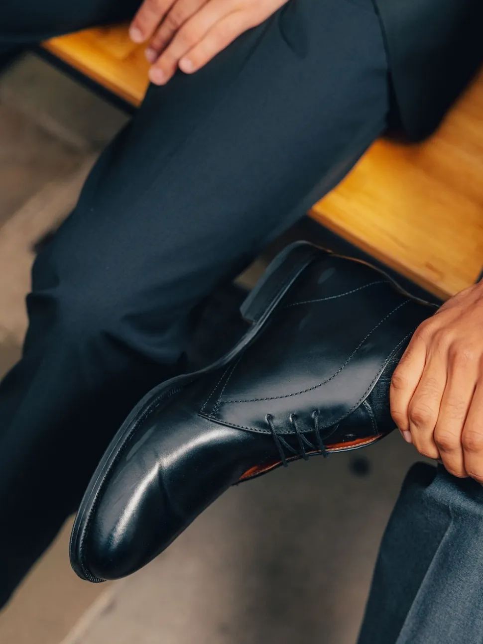 Base London Black Wallis Chukka Boot