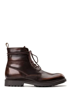 Base London Brown Brunel 7 Eyelet Boot