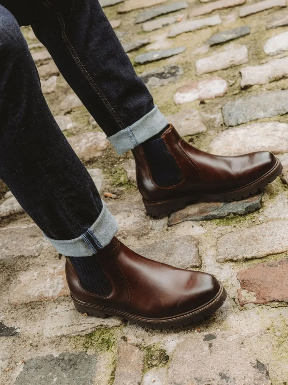 Base London Brown Zinc Chelsea Boot