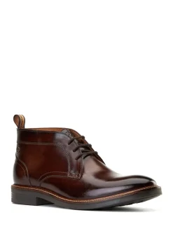 Base London Burnt Brown Lincoln Chukka Boot