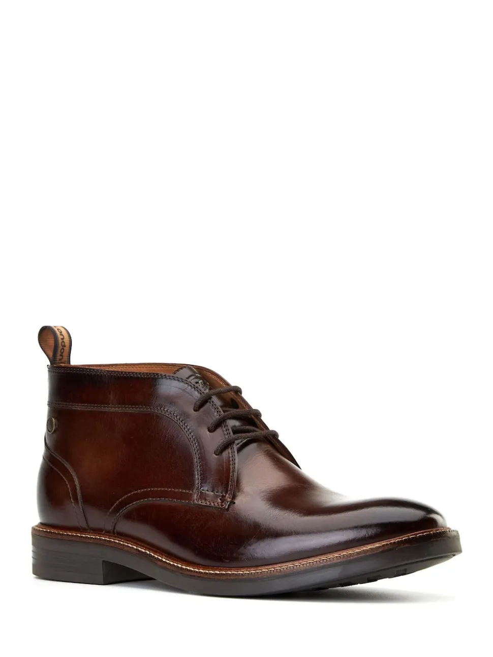 Base London Burnt Brown Lincoln Chukka Boot