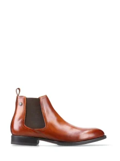 Base London Burnt Tan Brown Whittle Chelsea Boot