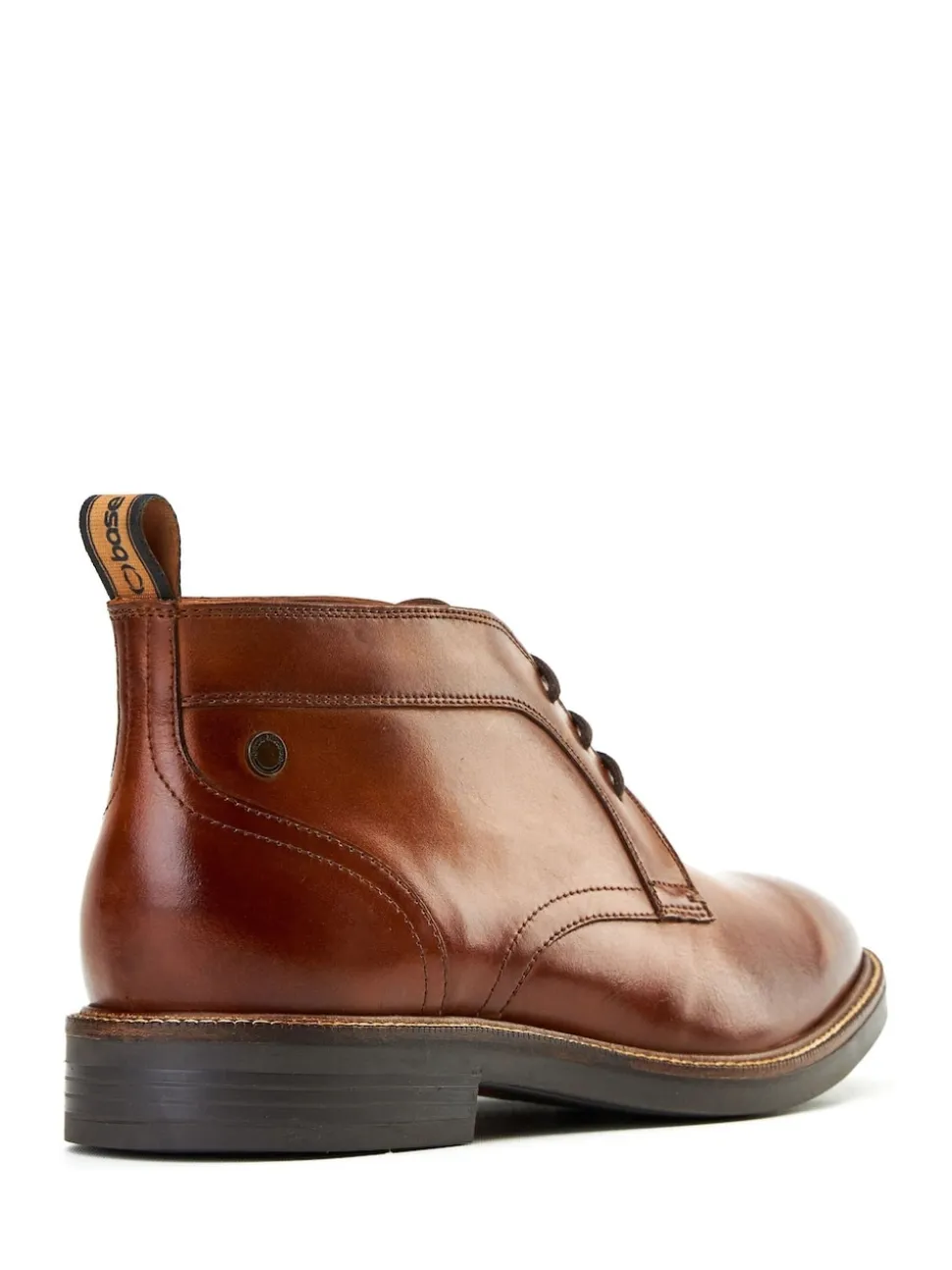 Base London Burnt Tan Brown Lincoln Chukka Boot