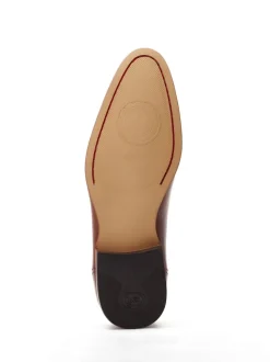 Base London Burnt Tan Brown Gambino Lace Up Derby Shoes
