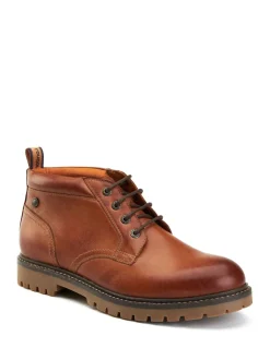 Base London Tan Brown Cobalt Chukka Boot
