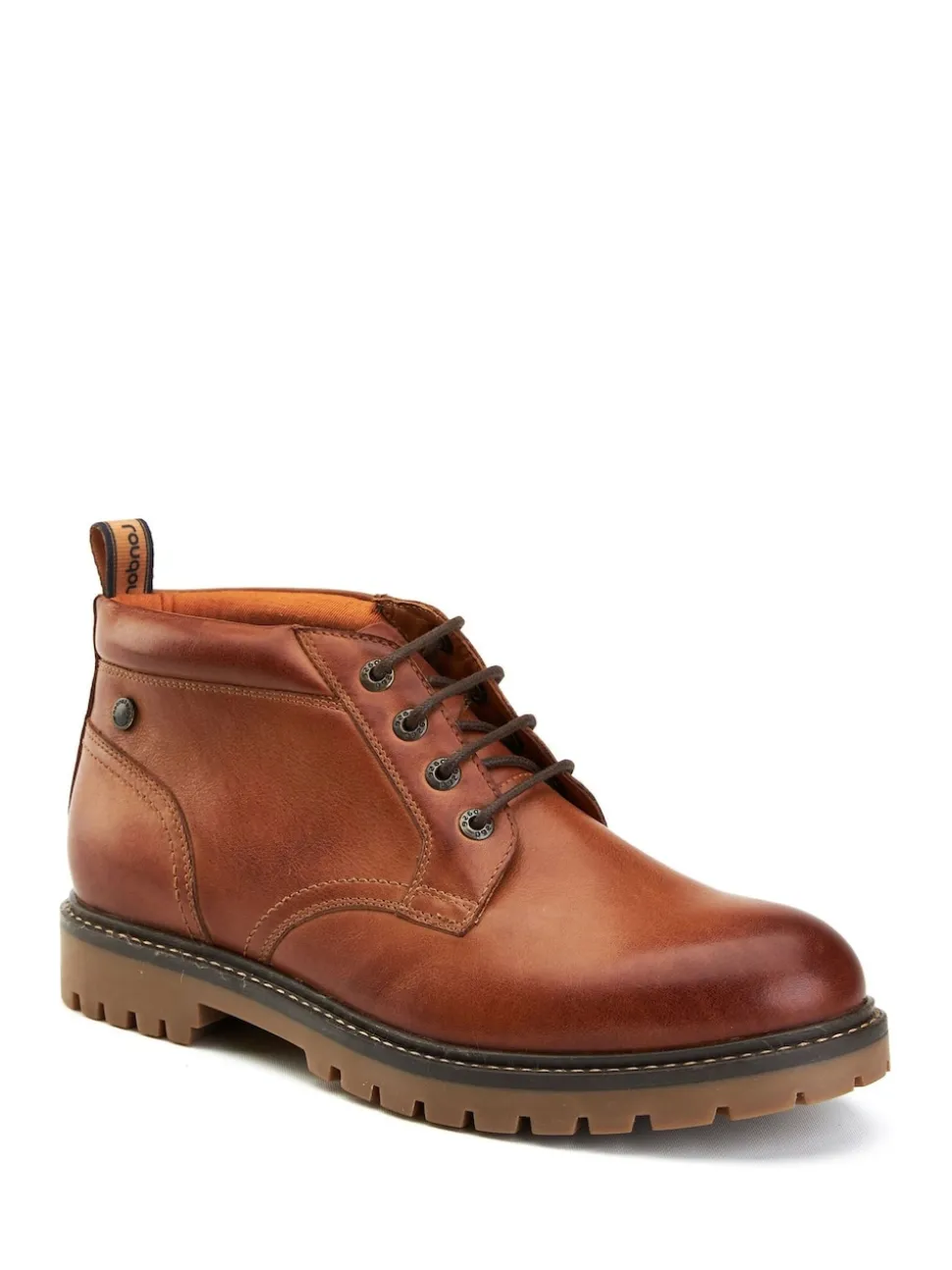 Base London Tan Brown Cobalt Chukka Boot