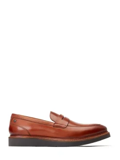 Base London Tan Brown Sid Penny Loafer