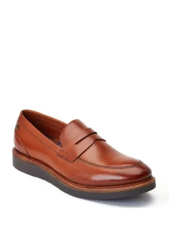 Base London Tan Brown Sid Penny Loafer