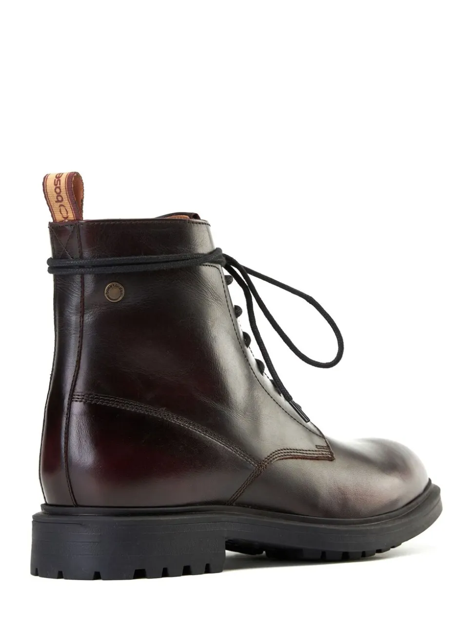 Base London Wine Red Brunel 7 Eyelet Boot