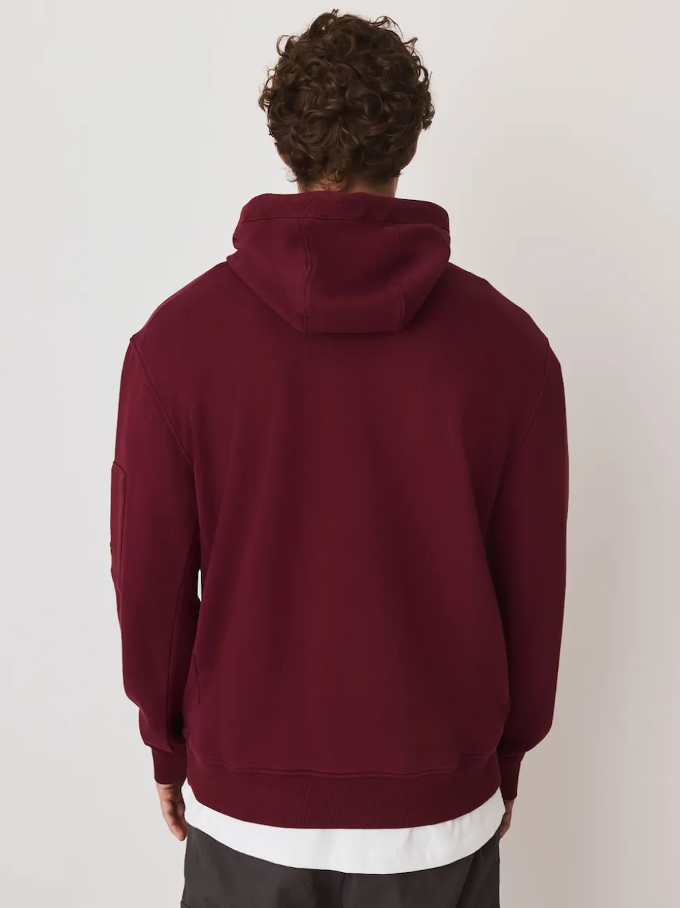 Berry Red Overhead Hoodie Utility