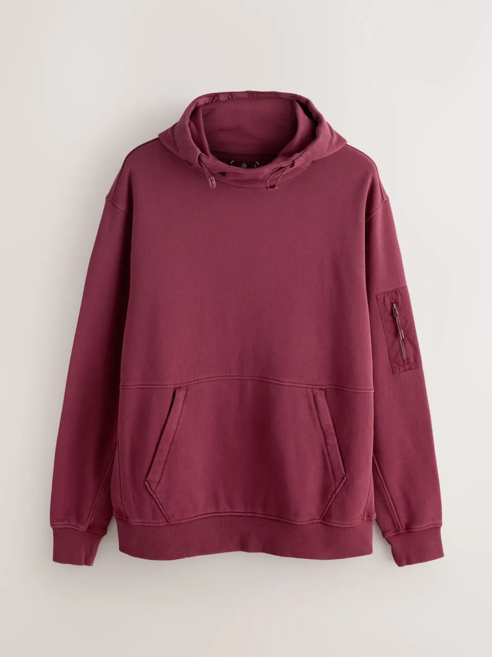 Berry Red Overhead Hoodie Utility