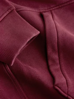 Berry Red Overhead Hoodie Utility