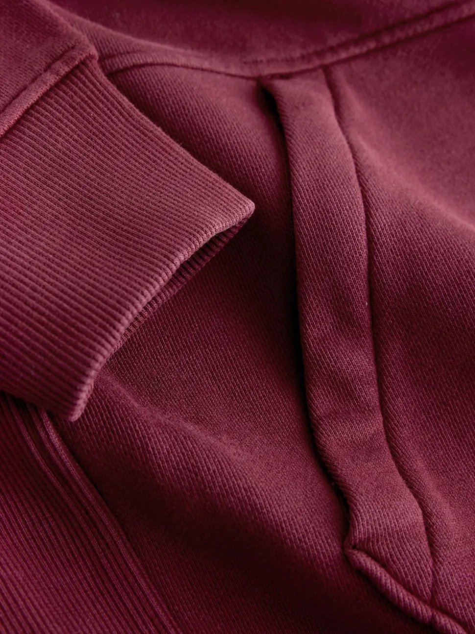 Berry Red Overhead Hoodie Utility