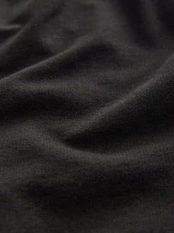 Black 100% Cotton Lightweight Shorts