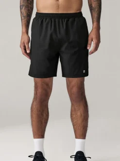 Black 7 Inch Active Gym Sports Shorts