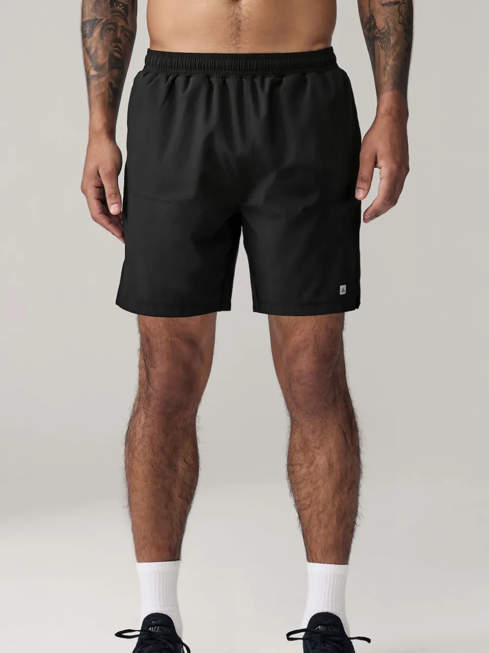 Black 7 Inch Active Gym Sports Shorts