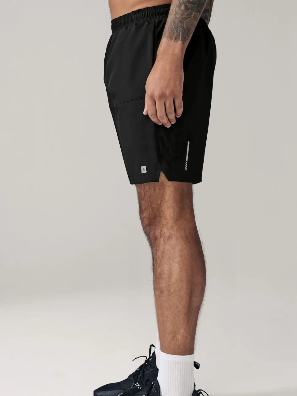 Black 7 Inch Active Gym Sports Shorts