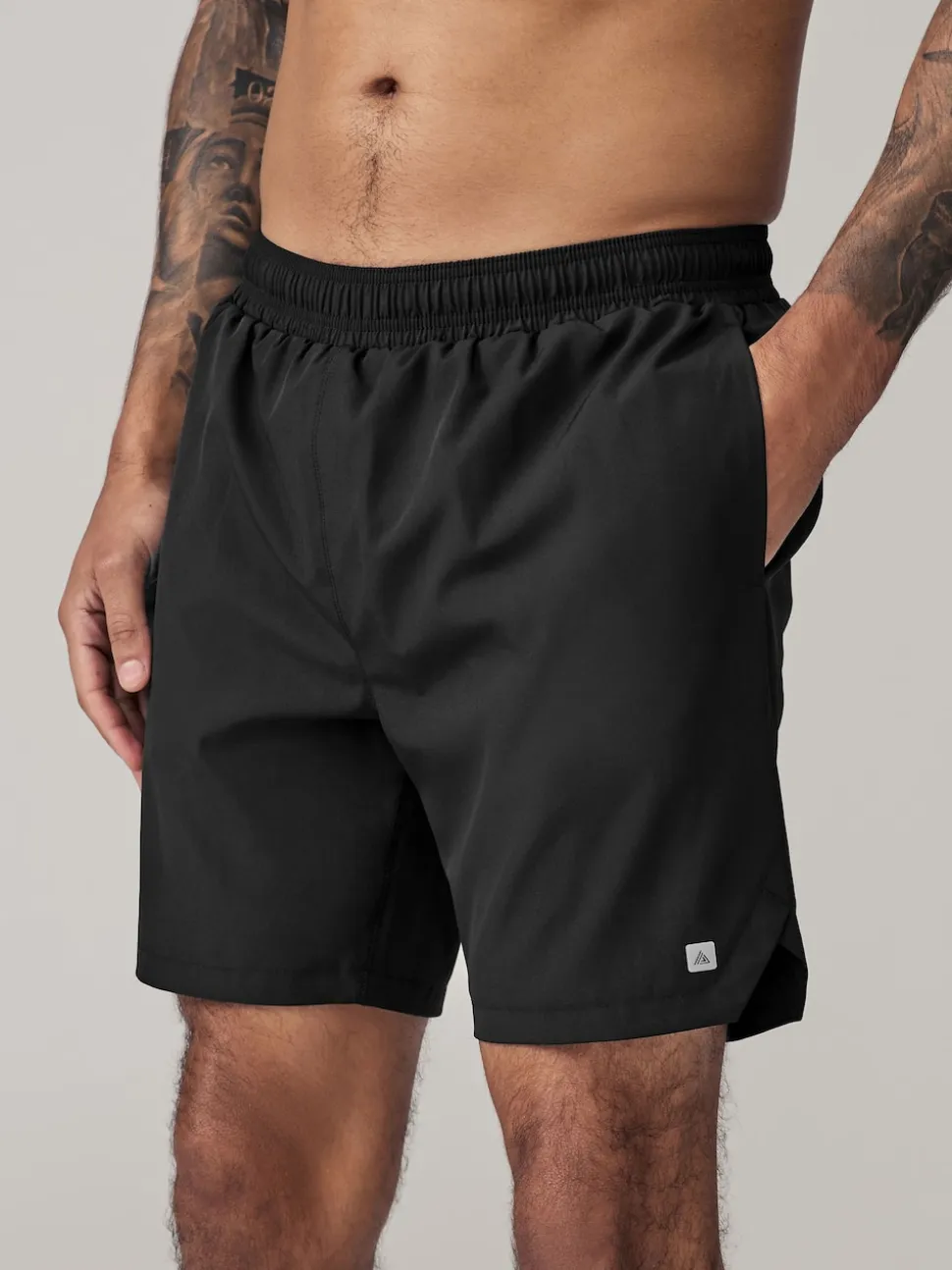 Black 9 Inch Active Gym Sports Shorts