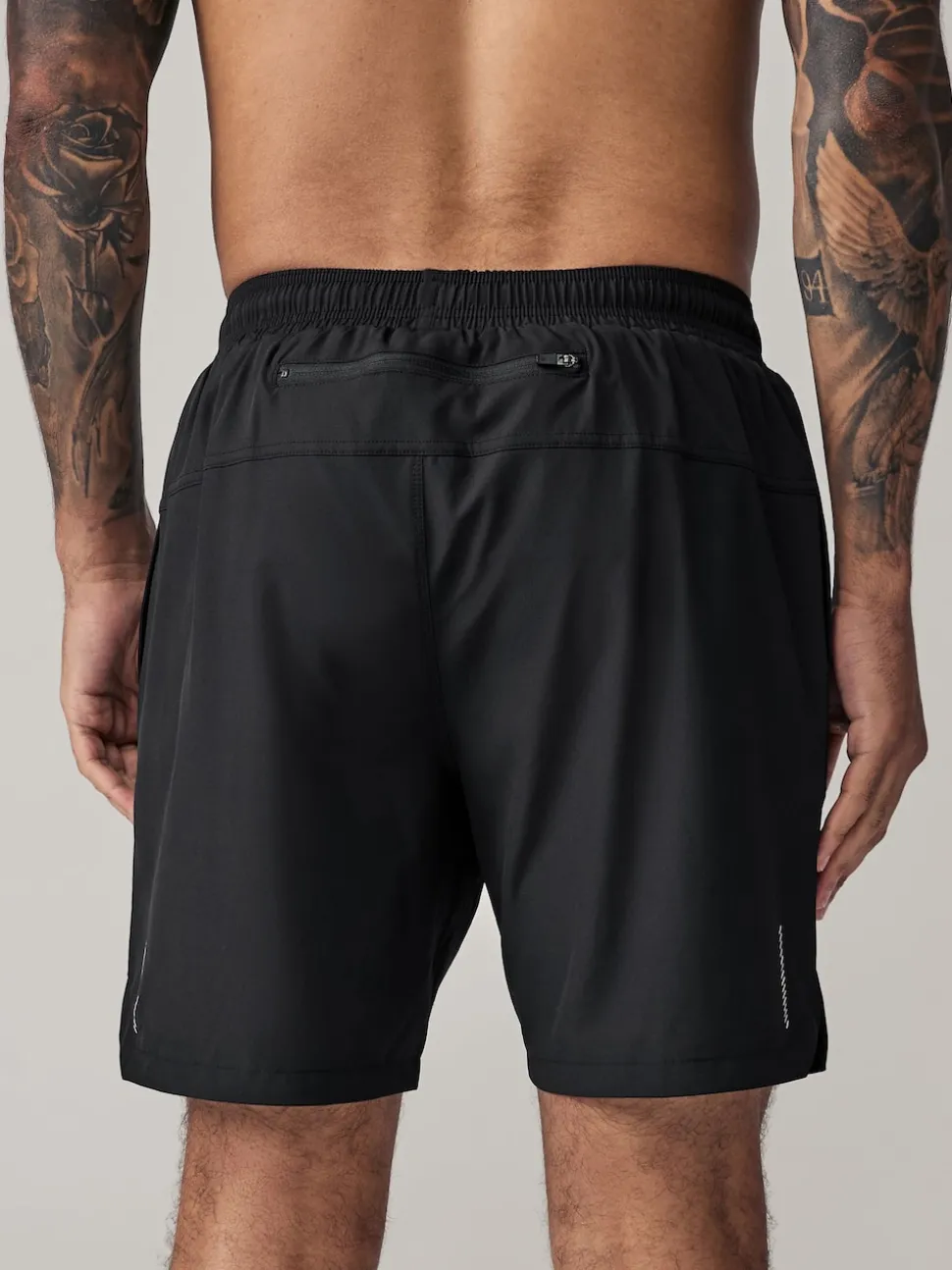 Black 9 Inch Active Gym Sports Shorts