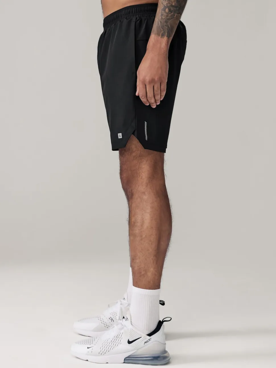 Black 9 Inch Active Gym Sports Shorts