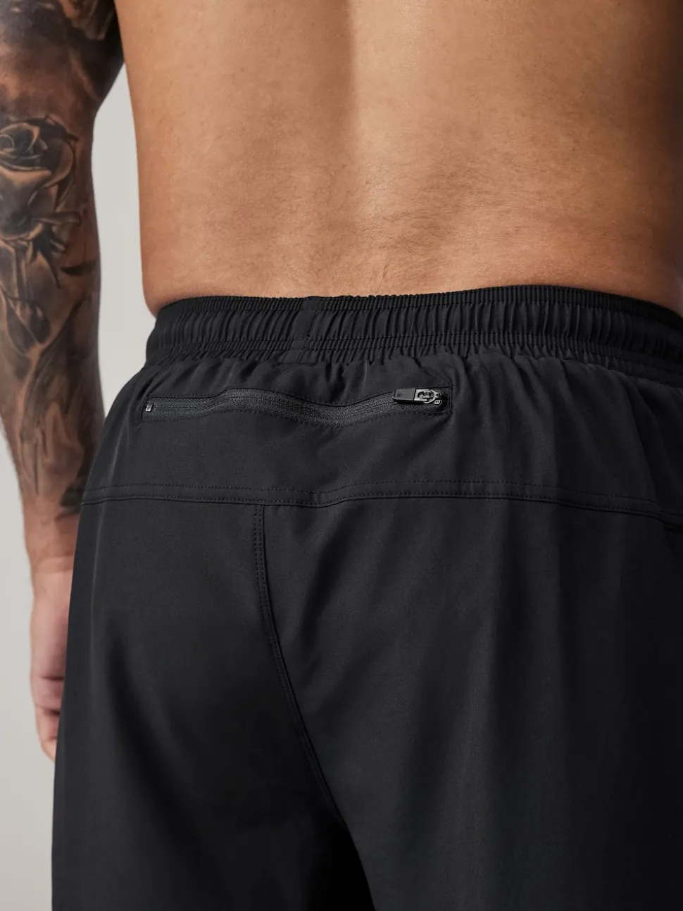 Black 9 Inch Active Gym Sports Shorts