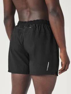 Black 5 Inch Active Gym Sports Shorts
