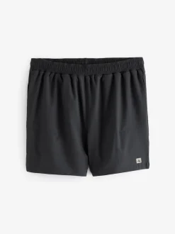 Black 5 Inch Active Gym Sports Shorts