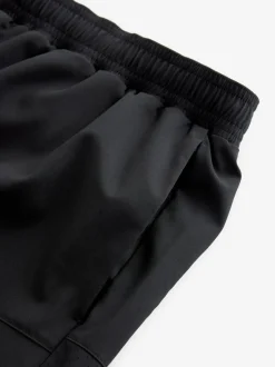 Black 5 Inch Active Gym Sports Shorts