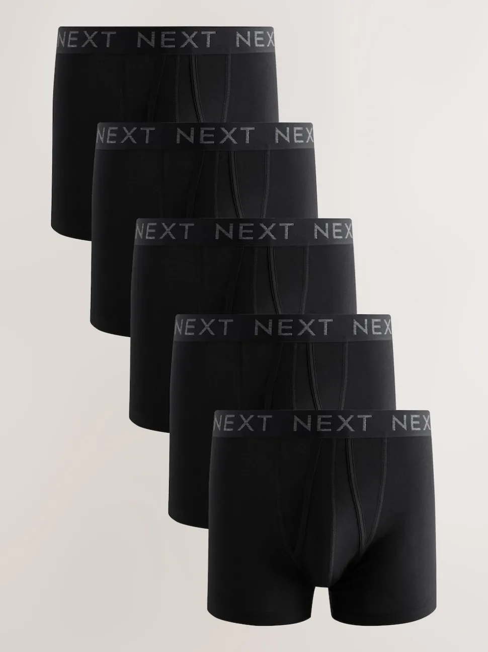 Black 5 Pack A-Front Cotton Rich Boxers