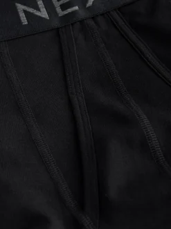 Black 5 Pack A-Front Cotton Rich Boxers